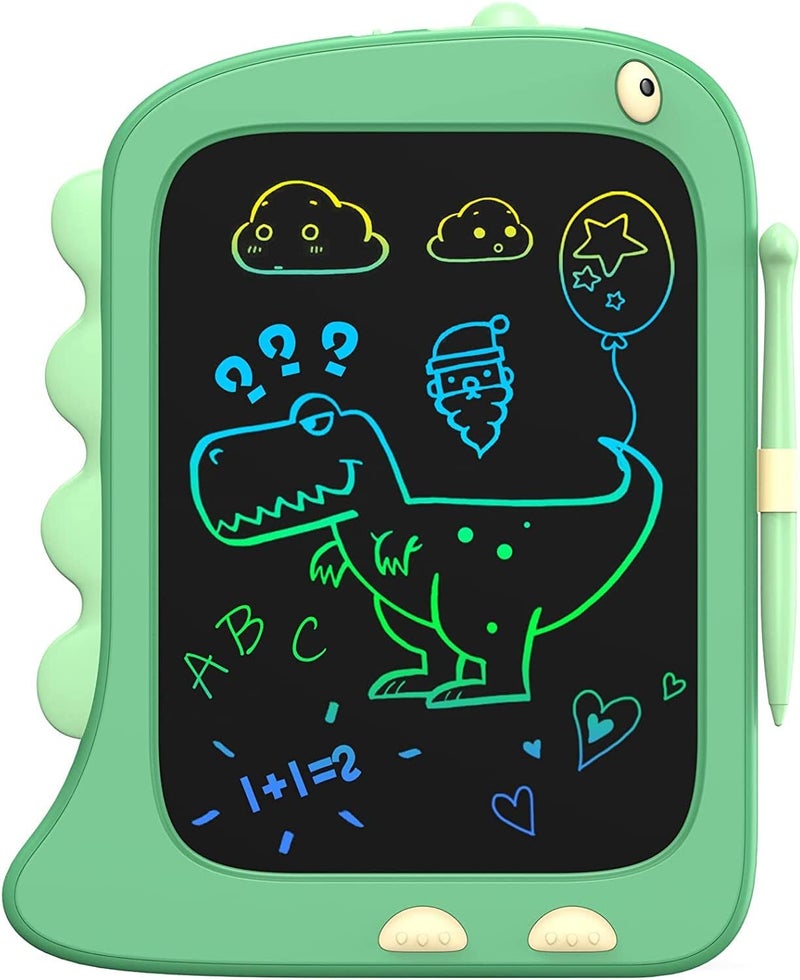 8.5 بوصة لعبة لوح رسم LCD للأطفال - لوحة رسم ديناصور خضراء للأطفال من 2-6 سنوات - هدايا عيد الميلاد وعيد الميلاد - Image 1