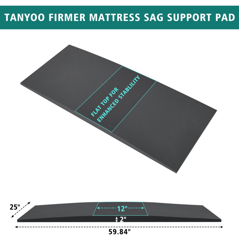 TANYOO Sagging Mattress Support Fix Sinking Beds High Density Foam Insert Pad for Sagging Bed Repair and Extends Life 60 x 25 x 2 Inches - Image 5