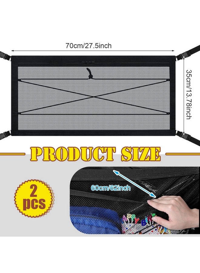 Woanger 2 Pcs Wagon Cargo Net for Stroller 13.78 x 27.56 Inch Heavy Duty Stretchable Foldable Cargo Net for Extra Storage Space Large Storage Capacity Net Wagon Accessories(Modern Style) - Image 2