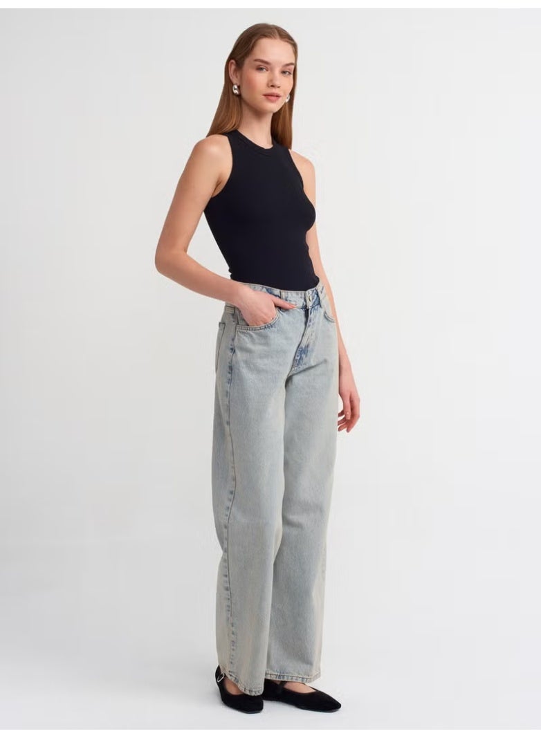 Dilvin 20842 Crop Top-Black - Image 3
