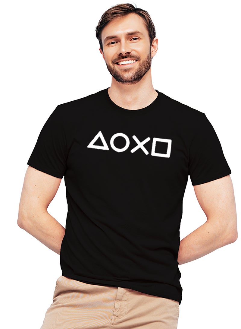 Fashion World Cotton T-shirt Printed with High-quality game Play Station - Image 1