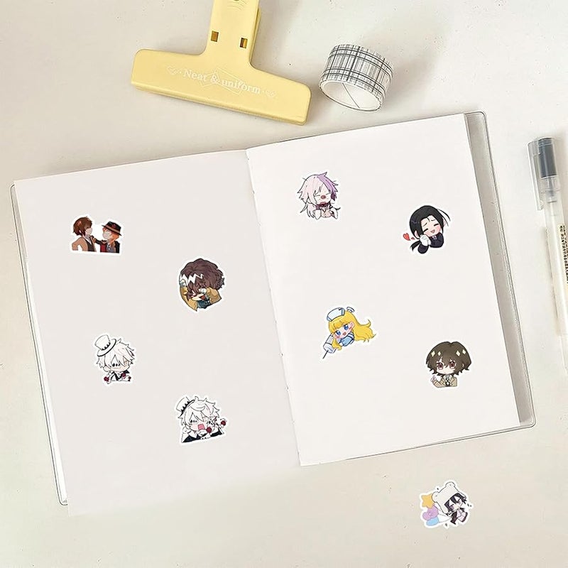 BERFLYTER 66Pcs Bungo Stray Dogs Themes Waterproof Stickers for Water Bottle Cup Laptop Bike Skateboard Luggage Box Vinyl Graffiti Patches BRJKT - Image 4