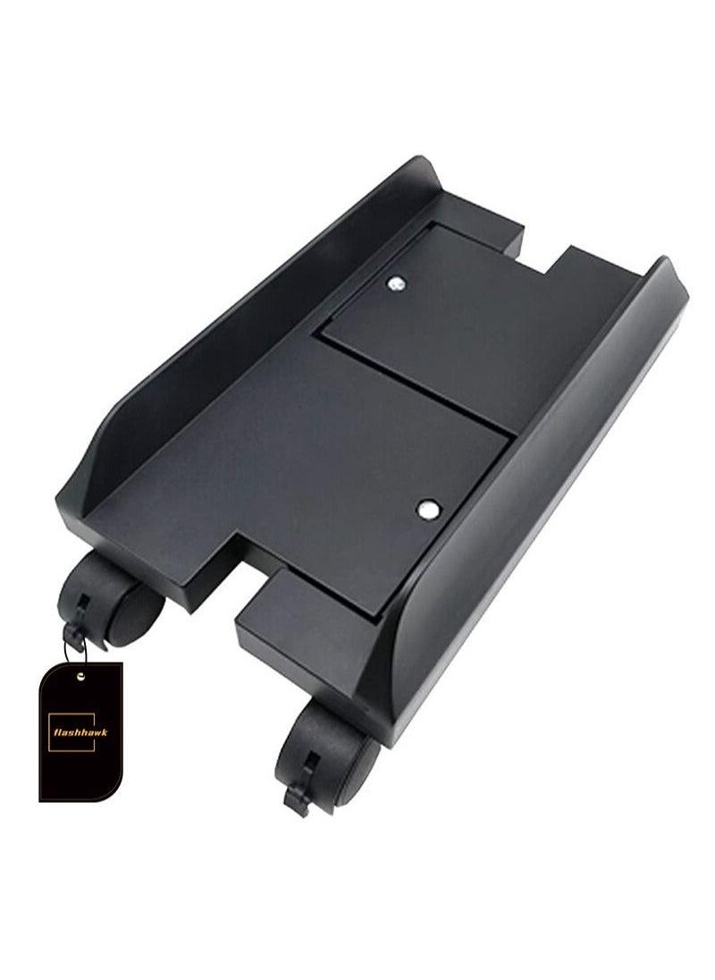 Flash Hawk - Mobile Tower Computer Stand with 4 Caster Wheels Adjustable Width Universal for PC Computer - Image 1