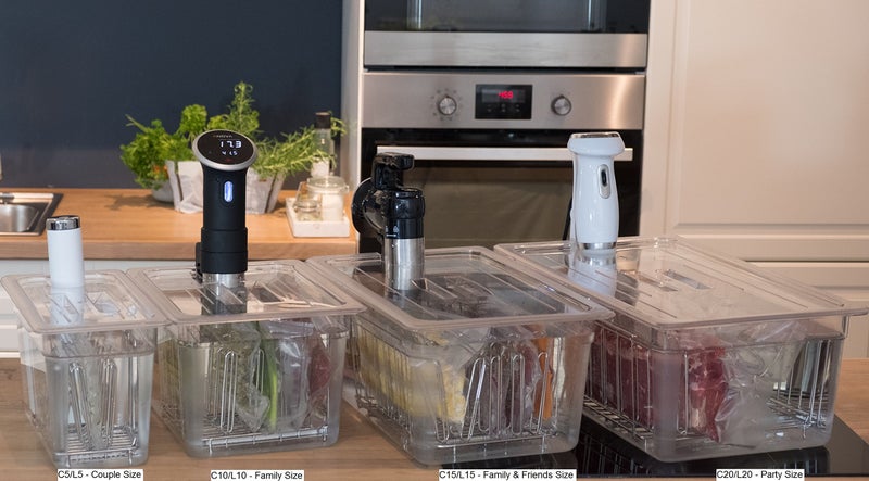 LIPAVI Sous Vide Rack - Model L5 - Adjustable, Collapsible, Ensures even warming - 316L Stainless Steel - Image 3