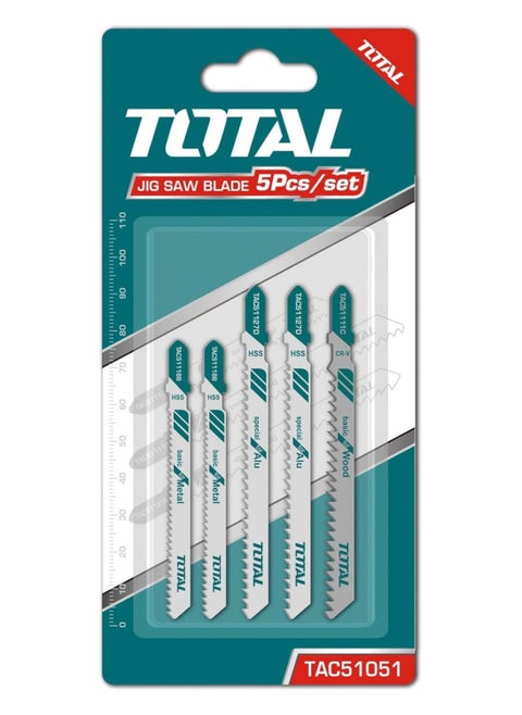 TOTAL 5pcs Jig Saw Blade Set TAC51051