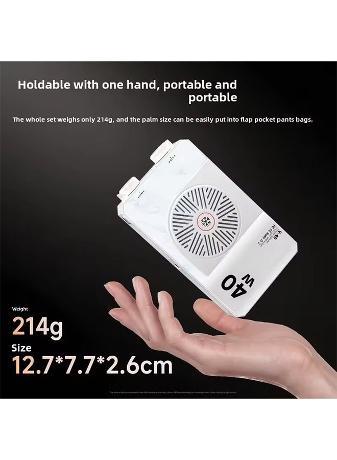 Portable LED video light 40W mini small portable fill light with built-in rechargeable battery, which can charge mobile phone PD - Image 3