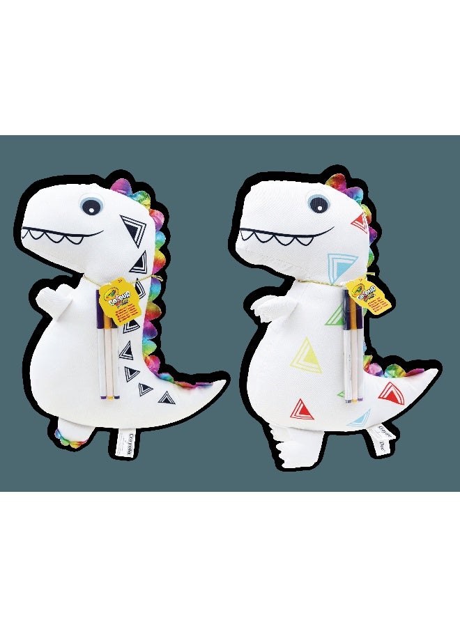 Crayola Colour Me Dinosaur Pillow