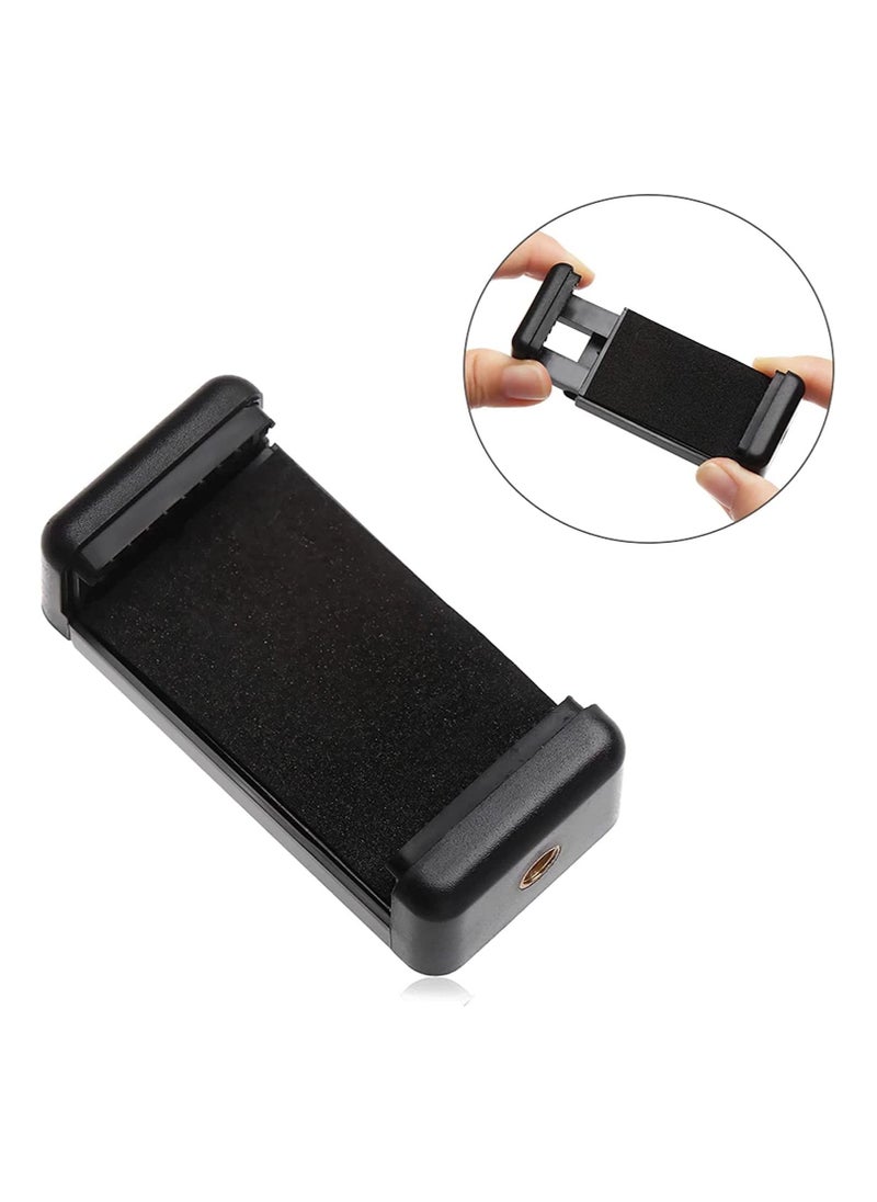 Universal Cell Phone Mount Smartphone Tripod Adapter Adjustable Phone Holder Clip for iPhone 13 12 Mini 11 Pro Max XS XR X SE 8 7 6S Plus Samsung OnePlus Use on Tripod/Selfie Stick/Monopod