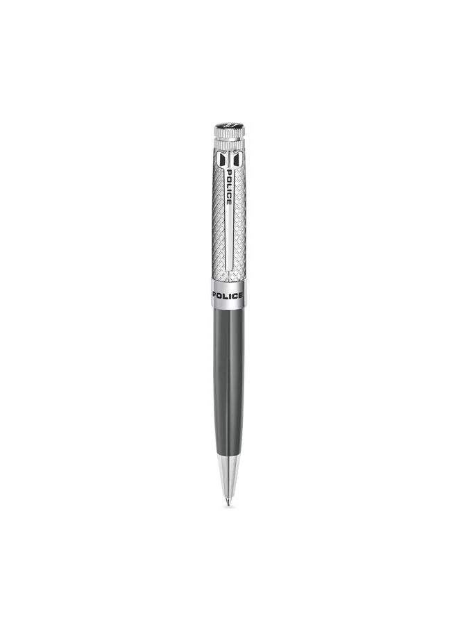 بوليس Amasis Twist Ballpoint Pen, All Stainless Steel, Blue Ink