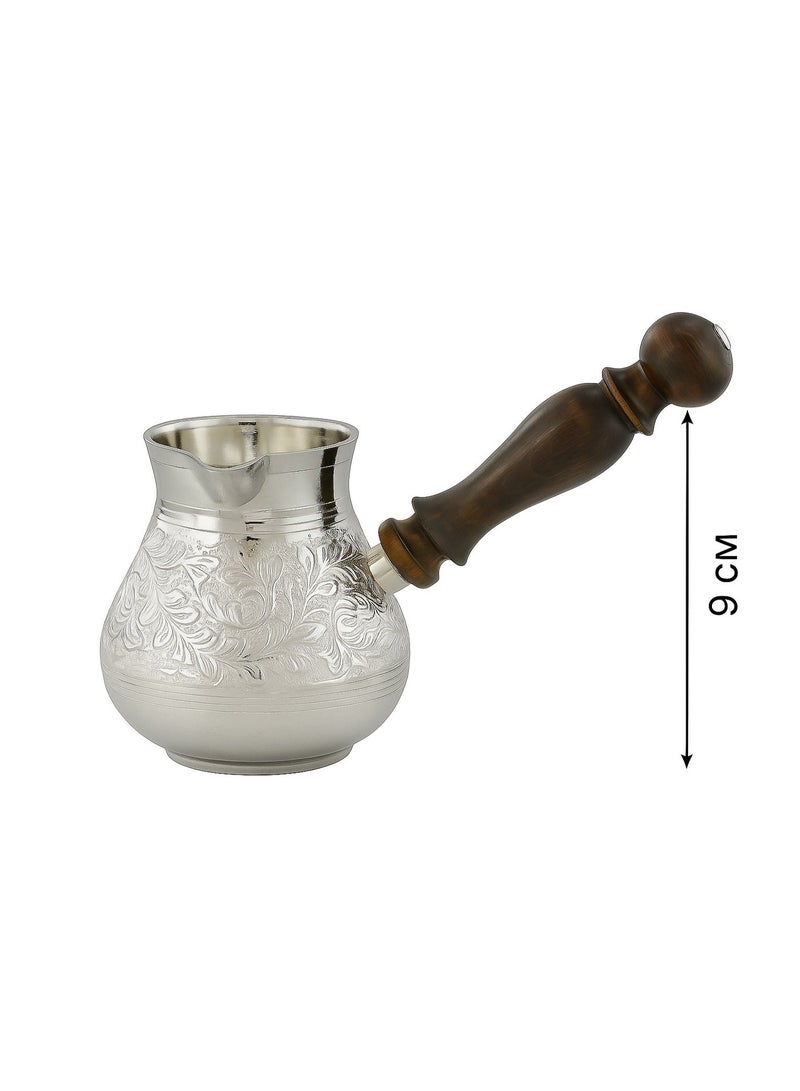 Dania Indian copper coffee pot silver oval 9 cm size (2 cups) - Image 3