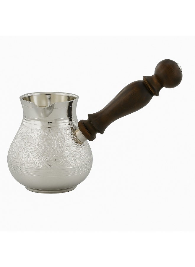 Dania Indian copper coffee pot silver oval 9 cm size (2 cups) - Image 2