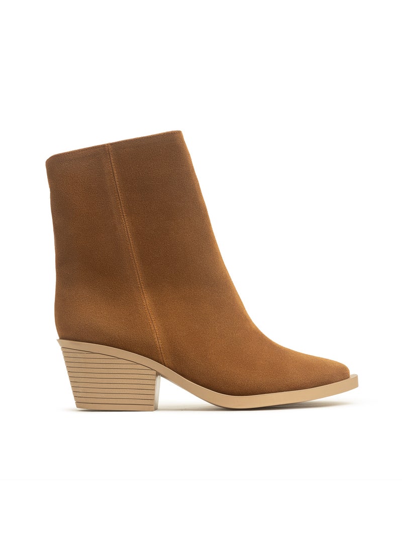 TGS Suede Zip Tall Ankle Boot  - Image 1