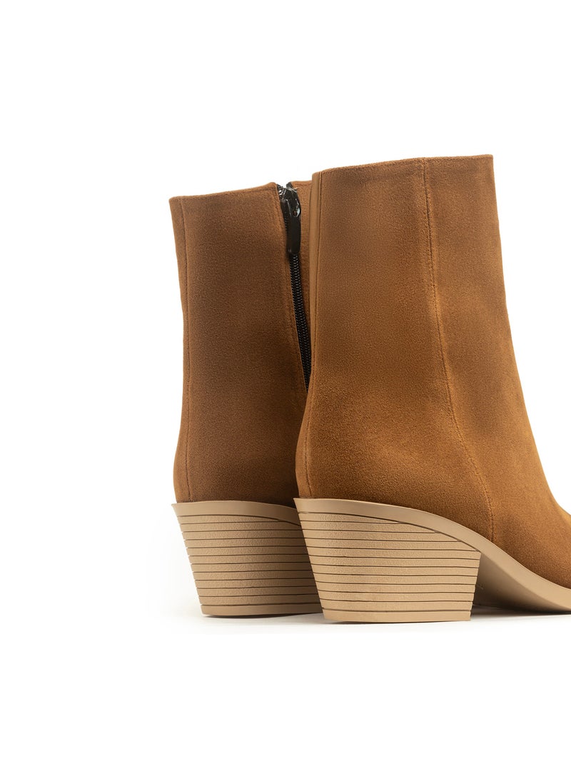 TGS Suede Zip Tall Ankle Boot  - Image 2
