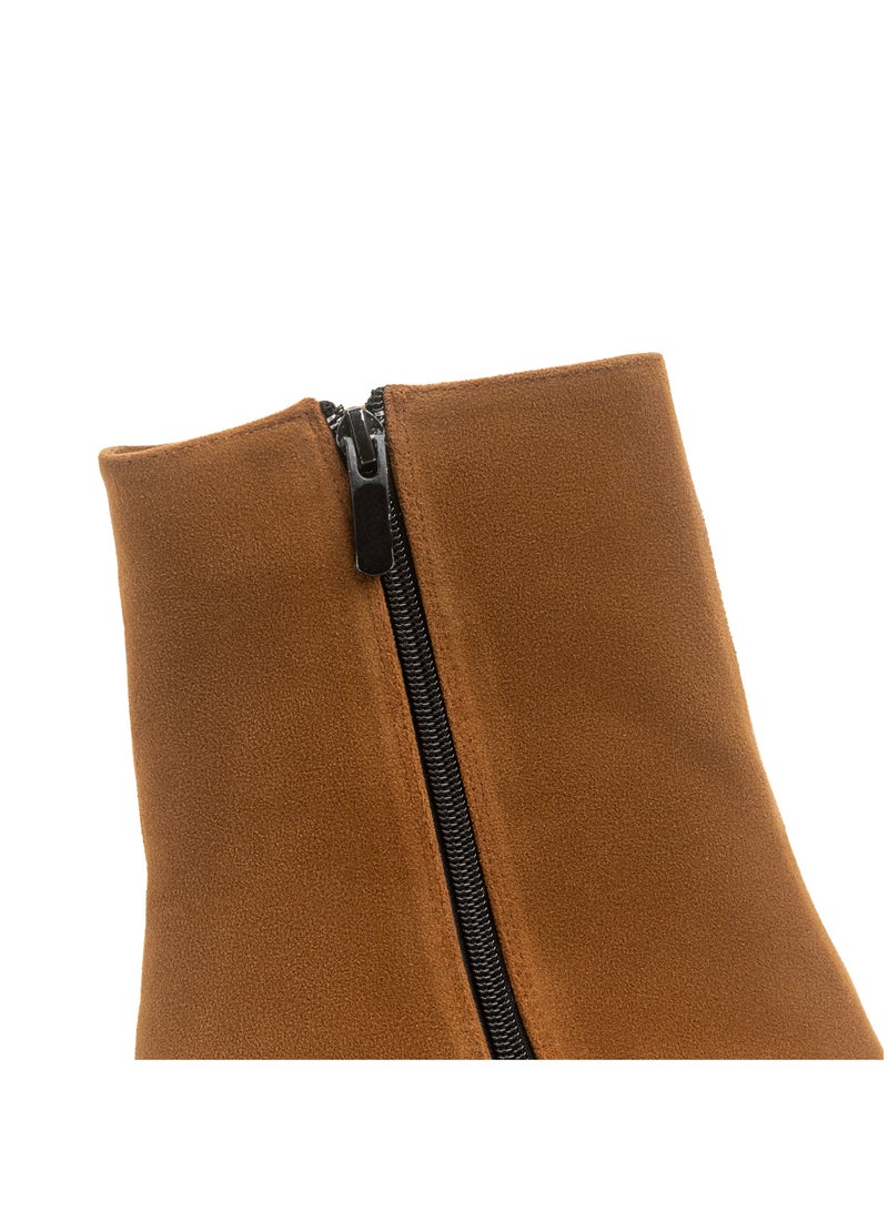 TGS Suede Zip Tall Ankle Boot  - Image 4