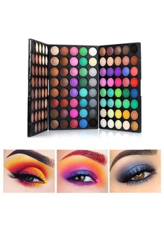 VERONNI 120 Vivid Colors Mini Eyeshadow Palette Matte and Shimmer - Professional 3 Layers Bright and Warm Colorful Eye Shadow Palette Makeup Set (120 colors) 