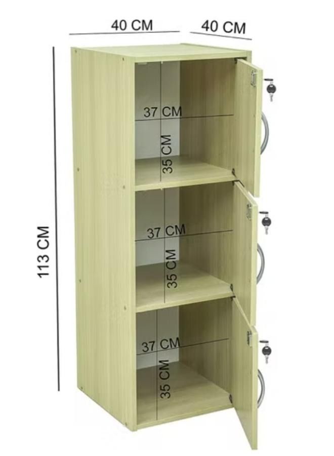 SULSHA Wood Storage File Cabinet For Home Office, Living Area  - Image 4