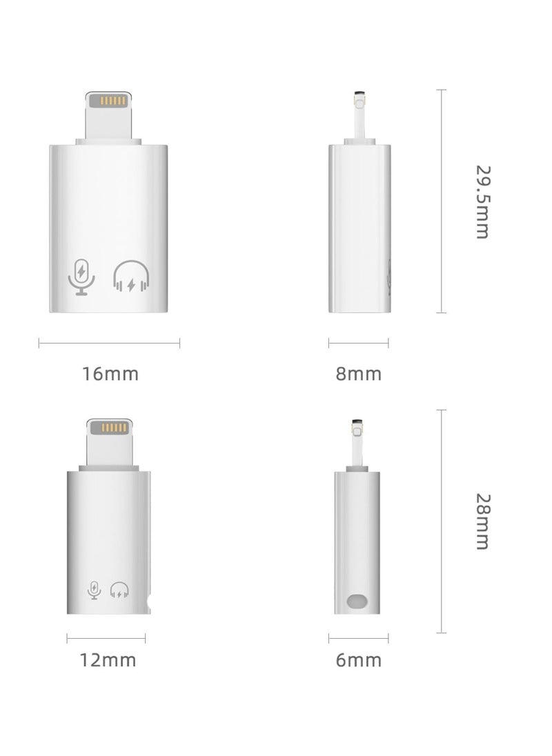 Generic - 2 Pack Lightning to USB C Adapter, USB C/USB 3.0 Female to Lightning Male OTG Adapter for iPhone/iPad, Support Connect Card Reader, U Disk, USB Flash Drive, Keyboard, Mouse and More - Image 1