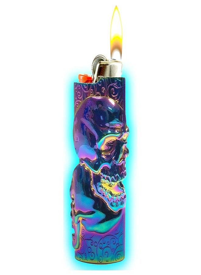 Novelty Iridescent Metal Lighter Case for BIC Lighters, Lighter Protector and Bottle Opener - Reaper - Image 4