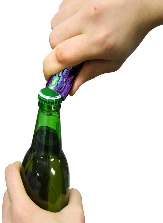 Novelty Iridescent Metal Lighter Case for BIC Lighters, Lighter Protector and Bottle Opener - Reaper - Image 2