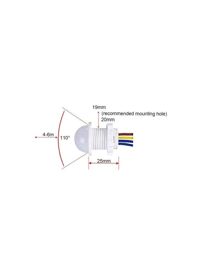 مفتاح مستشعر 110 فولت 220 فولت PIR مستشعر حركة بالأشعة تحت الحمراء كشف مفتاح إضاءة لجهاز الاستشعار التلقائي - Image 2