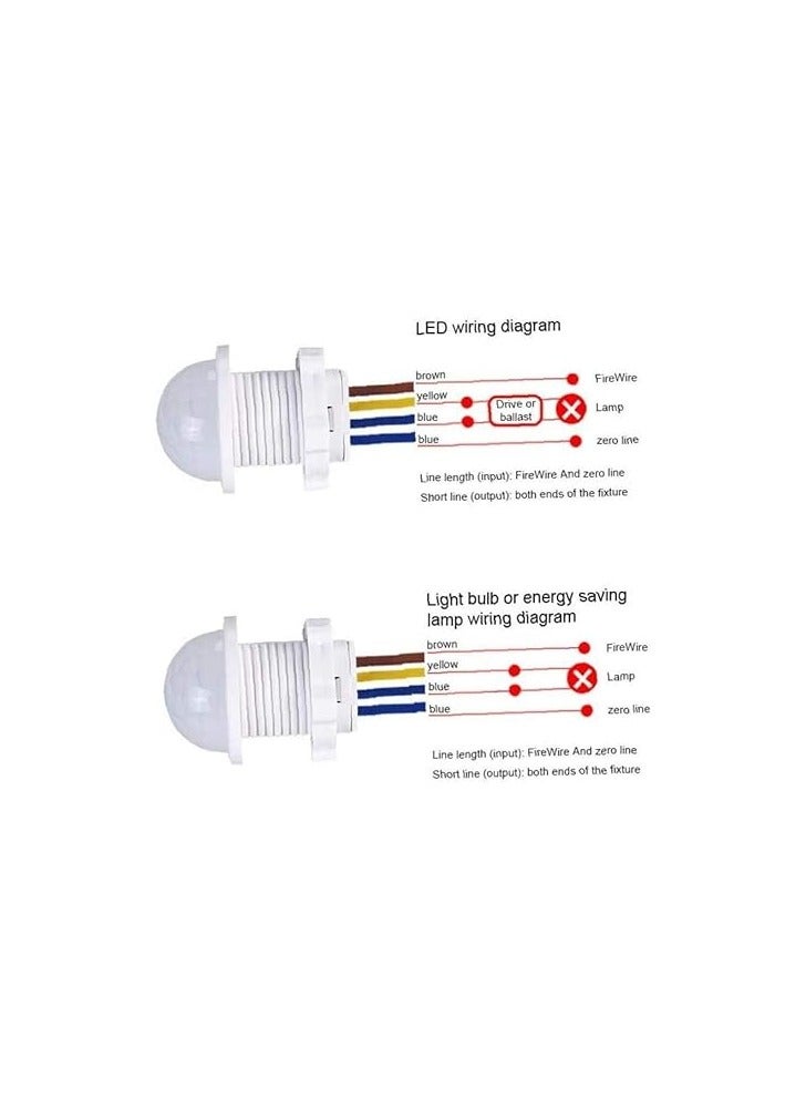 مفتاح مستشعر 110 فولت 220 فولت PIR مستشعر حركة بالأشعة تحت الحمراء كشف مفتاح إضاءة لجهاز الاستشعار التلقائي - Image 3