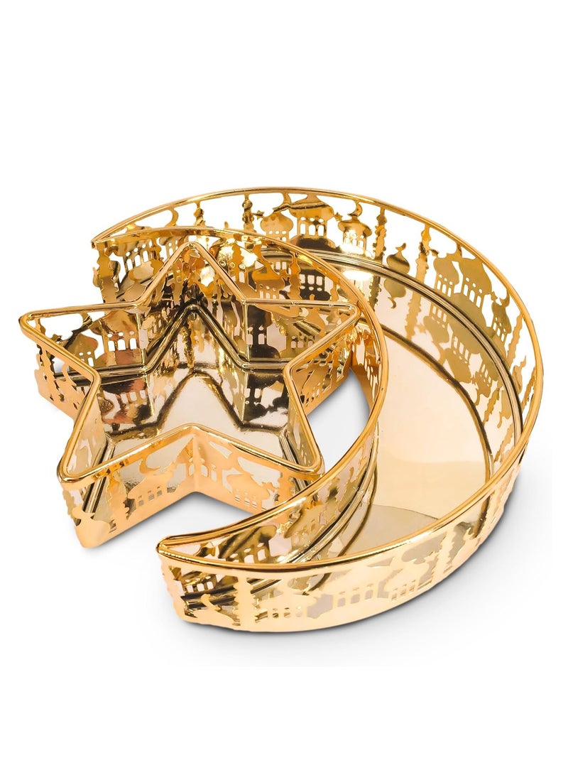 صينية تقديم على شكل قمر ونجمة - Image 1