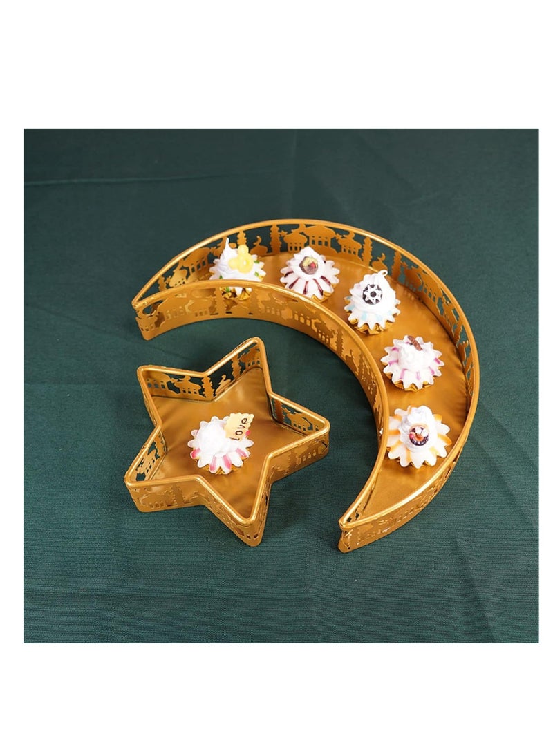 صينية تقديم على شكل قمر ونجمة - Image 3