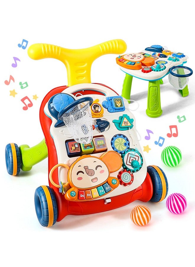 Toy Baby Push Walkers For Babies 12 Months Sit To Stand Walker For Baby Girl Boy 3 In 1 Push Toys For Babies Learning To Walk Baby Activity Walker Toddler Walking Toy For Infant Kid 1 Year Old - Image 1