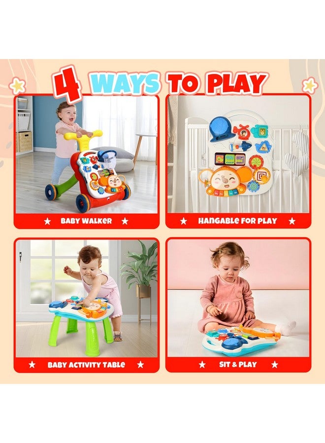 Toy Baby Push Walkers For Babies 12 Months Sit To Stand Walker For Baby Girl Boy 3 In 1 Push Toys For Babies Learning To Walk Baby Activity Walker Toddler Walking Toy For Infant Kid 1 Year Old - Image 2