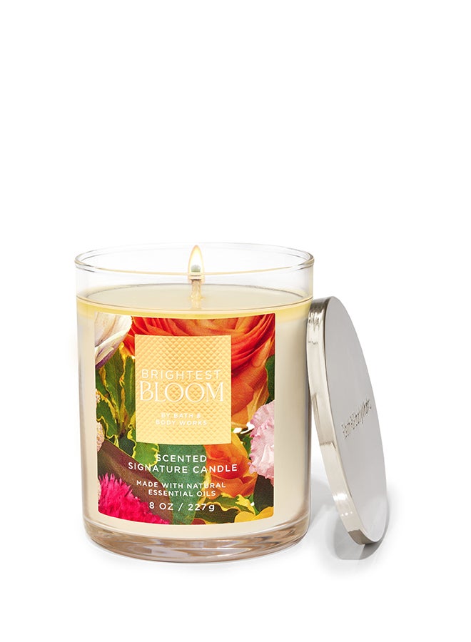 Bath & Body Works Brightest Bloom Signature Single Wick Candle 
