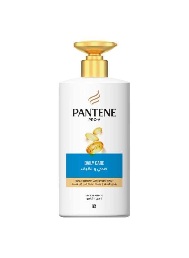 Pantene Pro-V Daily Care 2In1 Shampoo  Healthier Hair With Every Wash 500ml - Image 1