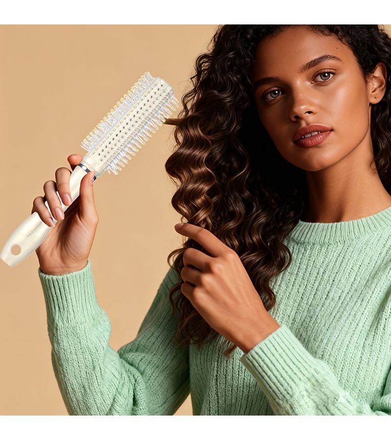 Champagne Golden Three-Piece Set Airbag Comb Instagram Style Pearlescent Cushion Comb Anti-Static Suitable for Both Wet and Dry Use Large Flat Comb Scalp Massage Comb - Image 4