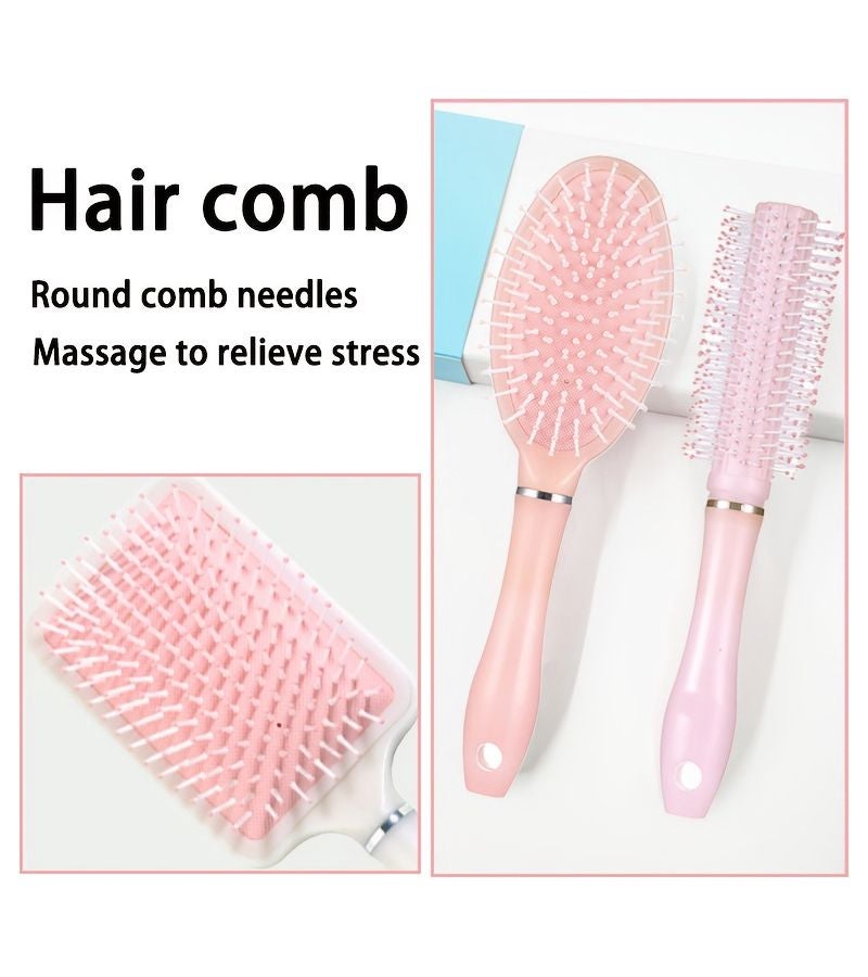 Champagne Golden Three-Piece Set Airbag Comb Instagram Style Pearlescent Cushion Comb Anti-Static Suitable for Both Wet and Dry Use Large Flat Comb Scalp Massage Comb - Image 3