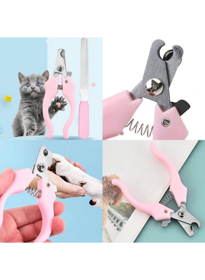 Generic 10PCS Cat & Dog Grooming Kit, Self-Cleaning Brush Removes Loose Hair, Pet Bath Brush, Massage Glove, Nail Clipper, Flea Comb - Image 5