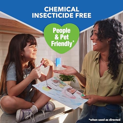 Raid Essentials Flying Insect Light Trap Starter Kit, 2 Plug-In Devices + 2 Cartridges, Featuring Light Powered Attraction - Image 3