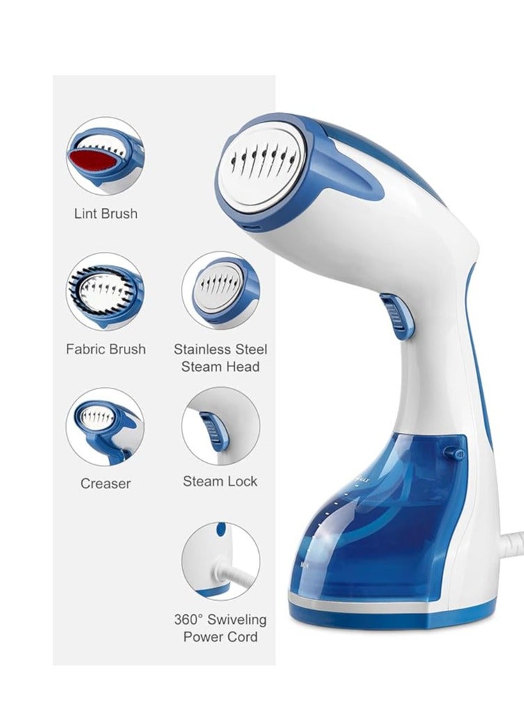 Steamer for Clothes, 1200 Watts Portable Handheld Garment Fabric Wrinkles Remover, Auto-Off, 30-Second Fast Heat-up, 260ml Large Detachable Water Tank  - Image 2