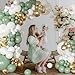 NUTTYBASH Sage Green Balloon Arch Kit 126 Pcs Neutral Green and White Metallic Gold Balloon Arch Garland Kit for Wedding Birthday Baby Shower Gender Reveal Bridal Decorations - Image 4