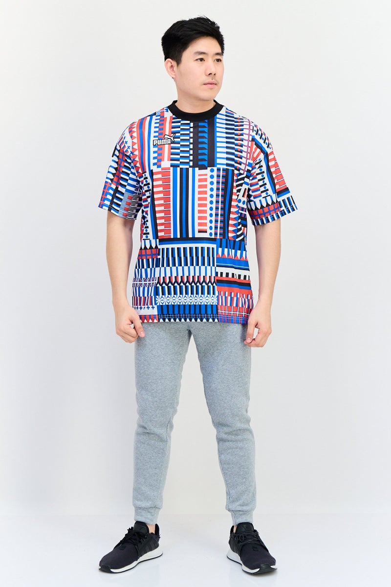 PUMA Men Sportswear Fit Short Sleeves Outdoor T-Shirt, Multicolor - Image 4