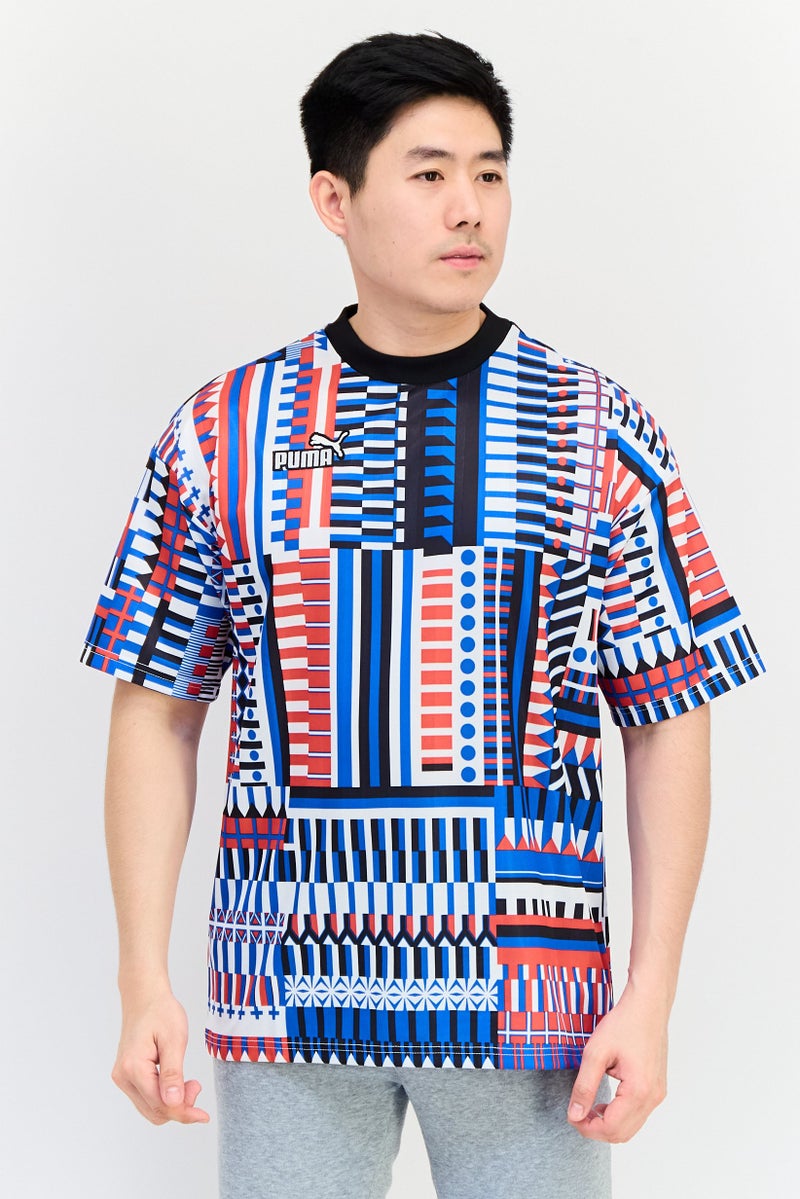 PUMA Men Sportswear Fit Short Sleeves Outdoor T-Shirt, Multicolor - Image 1