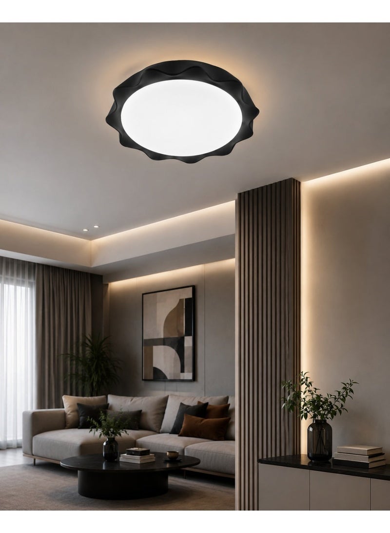 مصباح سقف LED دائري، تصميم عصري +بريموت الكتروني - Image 1
