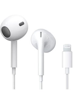 Lightning Headphone Wired for iPhone 14[Apple MFi Certified] Built-in Microphone & Volume Control, in-Ear Stereo Headset Compatible with iPhone 13 Mini/SE/12 Pro/12Pro Max/11/X/8 7-All iOS System