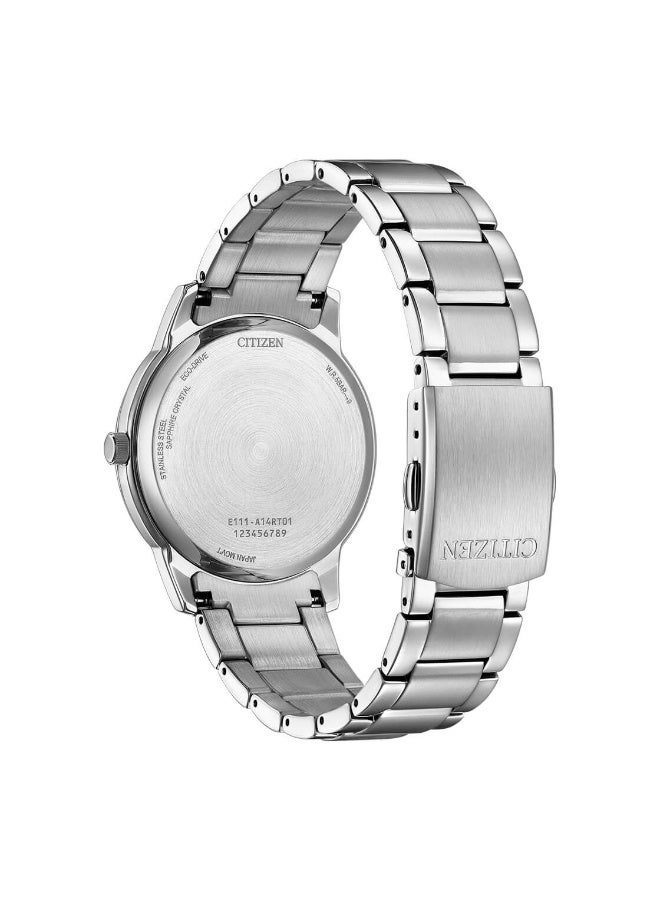 سيتيزن Eco-Drive Men’s Watch BM6978-93E, 40mm Black Dial, Stainless Steel Case & Bracelet, 100 m WR - Image 3