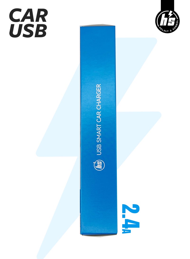 اتش اس شاحن سيارة USB-A مع كابل لايتنينج – شحن سريع لأجهزة آيفون – موديل 106 - Image 4