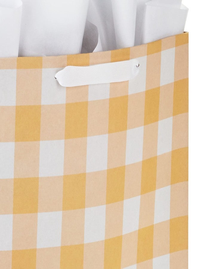 Hallmark 15" Extra Large Gift Bags with Tissue Paper (2 Bags: Baby Animals, Yellow Gingham) for Baby Showers, 1st Birthdays, Gender Reveal Parties - Image 5