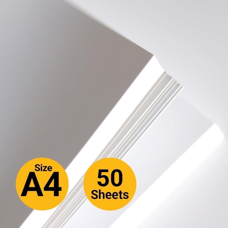 Al Raied ARS® White Cardstock, A4 350gsm Thick Paper - Pack of 25 Sheets for Printing and Crafts - Image 3