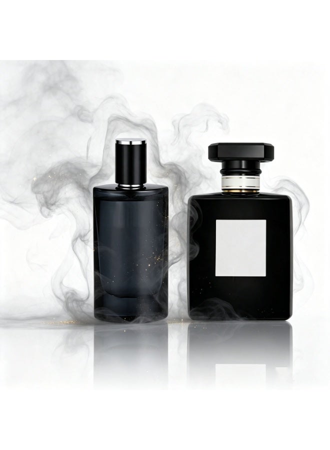 عبوتان من ماء التواليت والكولونيا الفيرومونية للرجال، عطر بخاخ منعش برائحة الحمضيات، يدوم طويلاً، بقاعدة من الليمون والفلفل وخشب الأرز، مناسب للمناسبات الخاصة والاستخدام اليومي، كولونيا رجالية أنيقة. - Image 1