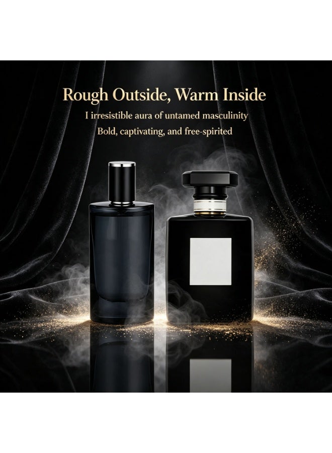 عبوتان من ماء التواليت والكولونيا الفيرومونية للرجال، عطر بخاخ منعش برائحة الحمضيات، يدوم طويلاً، بقاعدة من الليمون والفلفل وخشب الأرز، مناسب للمناسبات الخاصة والاستخدام اليومي، كولونيا رجالية أنيقة. - Image 3