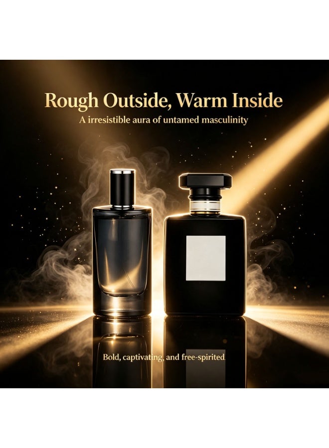 عبوتان من ماء التواليت والكولونيا الفيرومونية للرجال، عطر بخاخ منعش برائحة الحمضيات، يدوم طويلاً، بقاعدة من الليمون والفلفل وخشب الأرز، مناسب للمناسبات الخاصة والاستخدام اليومي، كولونيا رجالية أنيقة. - Image 2