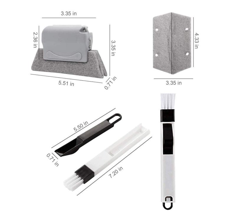 PRIMEFAIR Window Cleaning Brush, Handheld Crevice Cleaner Tools for Window Cleaning Brush, Creative Door Window Groove Cleaning Brushes, Quickly Clean All Window Slides and Gaps (1) - Image 5