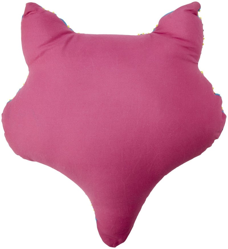 Two's Company Fox Pillow, Blue - Image 2